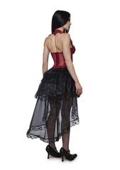 Just Wingin' It Vampy Corset - Red