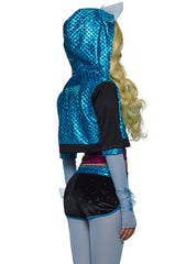 Blue Lagoon High School Doll Costume and Wig Set