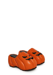 Pumpkin Patch Platform Clogs
