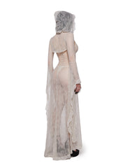 Phantom Bride Lace Maxi Dress & Shrug