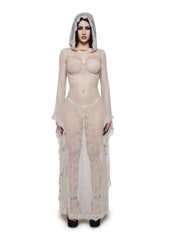 Phantom Bride Lace Maxi Dress & Shrug