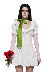Girl with Green Ribbon Costume