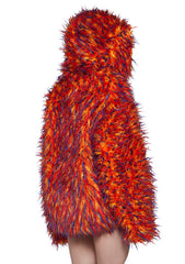 Blazing Monster Fur Oversize Hoodie