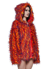 Blazing Monster Fur Oversize Hoodie