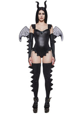 Black Fire Breathing Dragon Costume