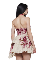 Bleeding Heart Mini Dress with Blood Choker