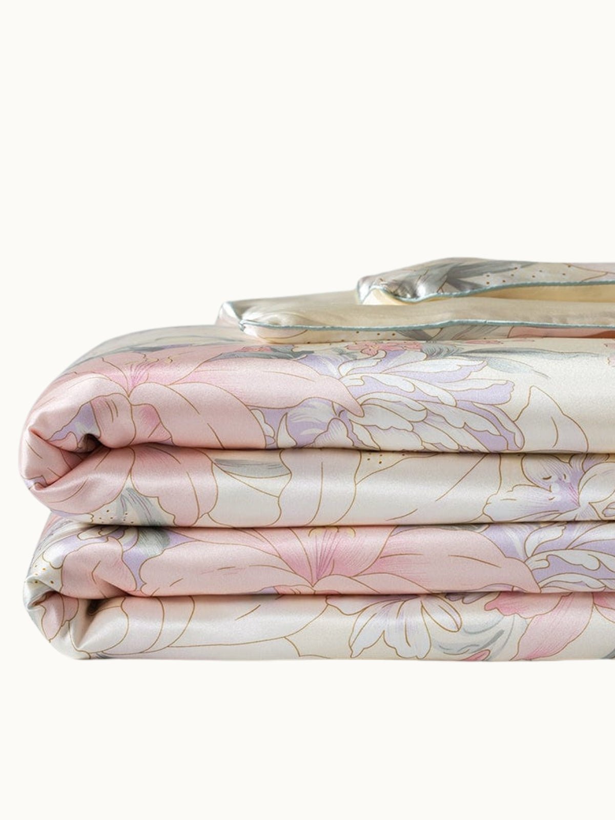 Luxury Floral Mulberry Silk Blanket