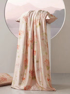 Luxury Floral Mulberry Silk Blanket