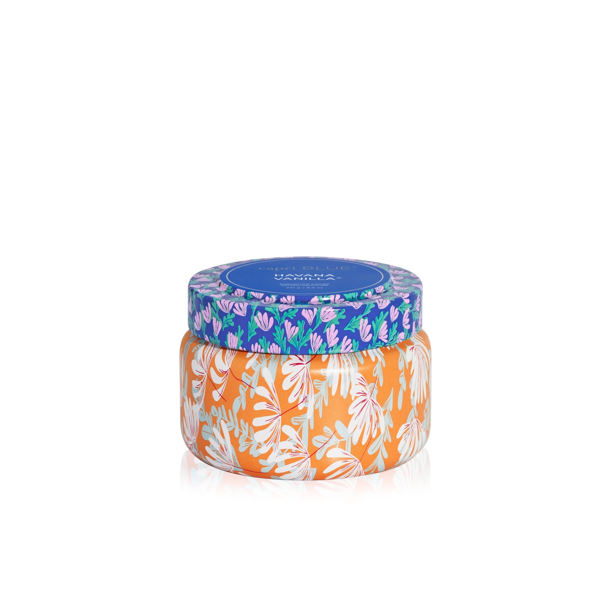 Havana Vanilla Pattern Play Printed Travel Tin Candle
