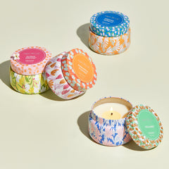 Havana Vanilla Pattern Play Printed Travel Tin Candle