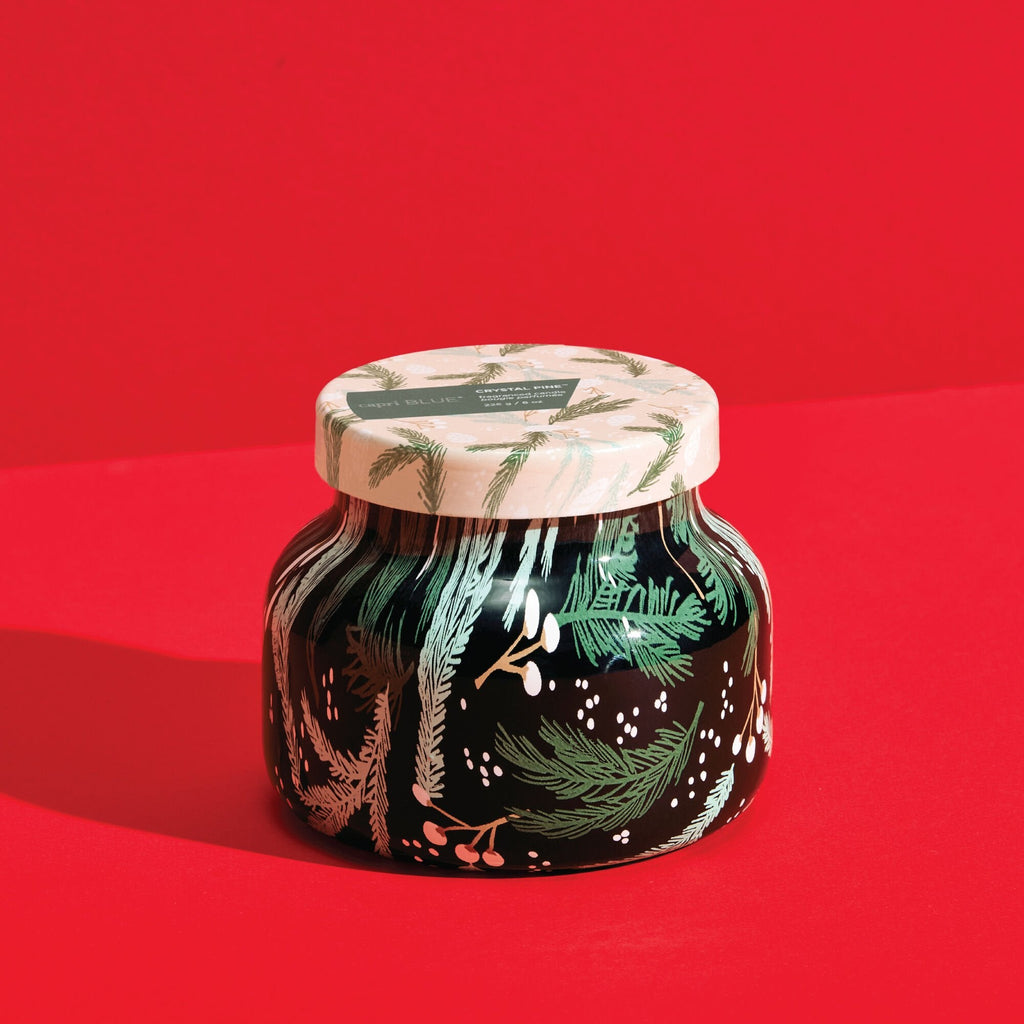 Crystal Pine Holiday Pattern Play Petite Candle