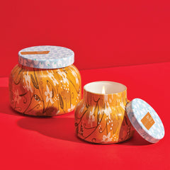 Pumpkin Dulce Holiday Pattern Play Petite Candle