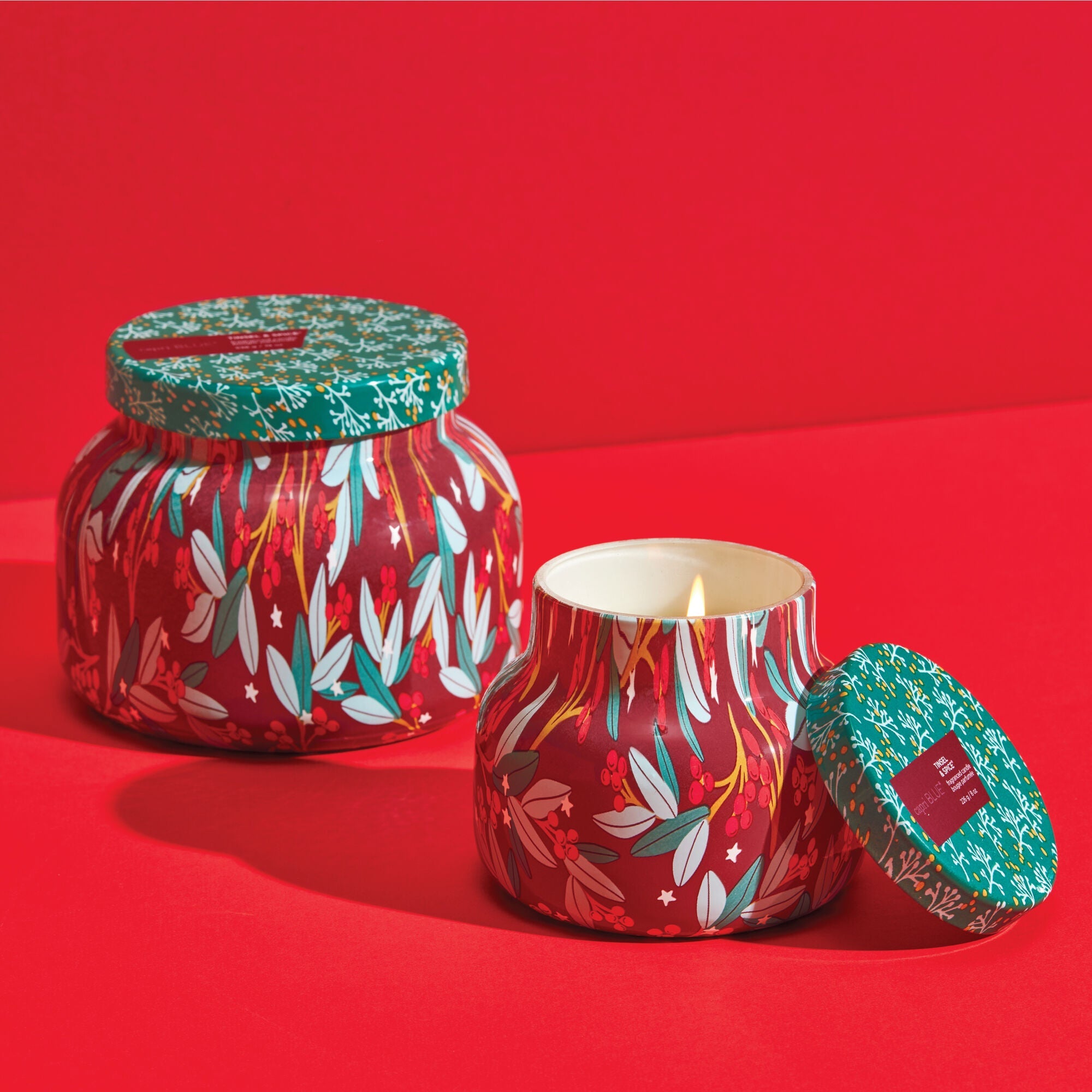 Tinsel & Spice Holiday Pattern Play Signature Candle