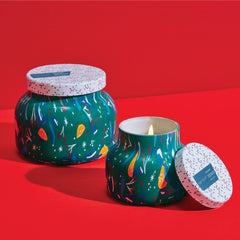 Volcano Holiday Pattern Play Petite Candle