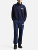 Sporty & Rich logo-print half-zip Sweatshirt | Blue