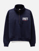 Sporty & Rich logo-print half-zip Sweatshirt | Blue