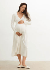 The Softest Rib Nursing Dress