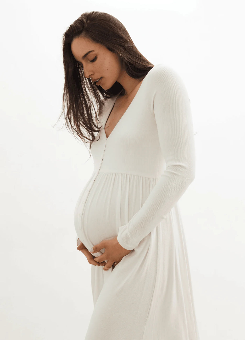 The Softest Rib Nursing Dress