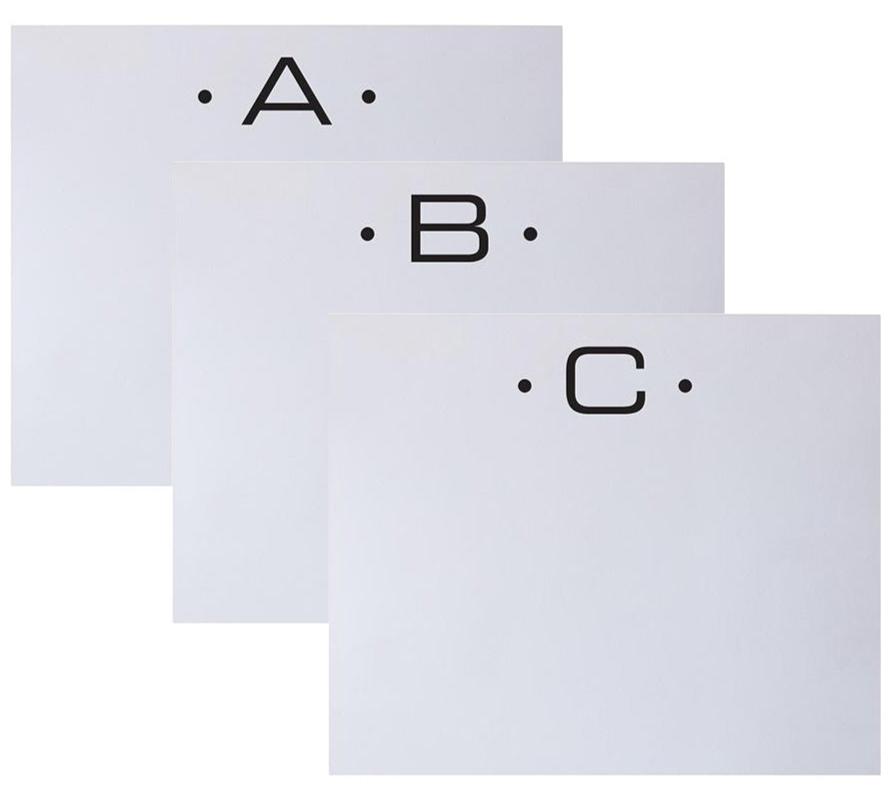Black Initial Large Notepad