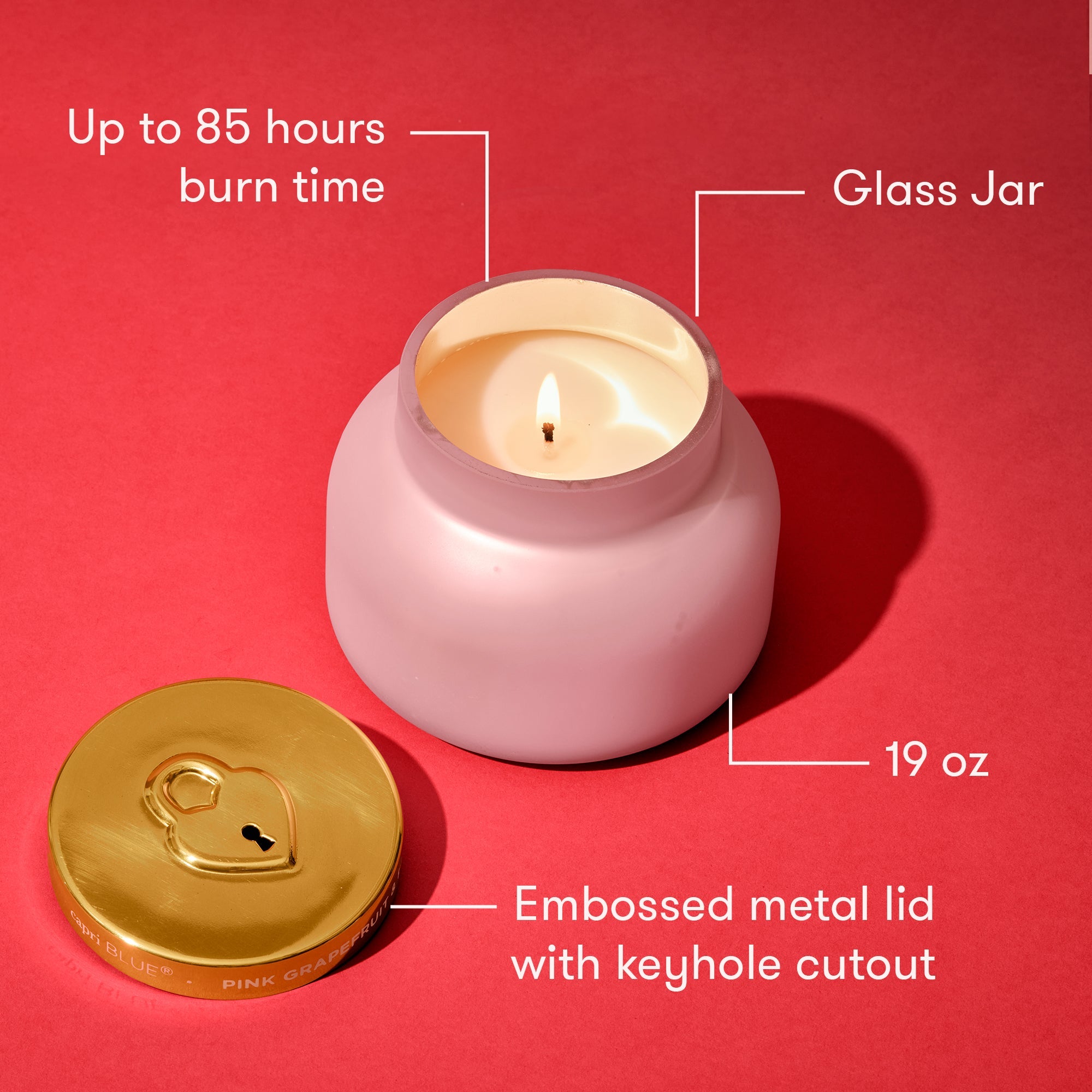 Pink Grapefruit & Prosecco Locked in Love Signature Candle