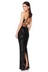 Lumina Lace Back Gown