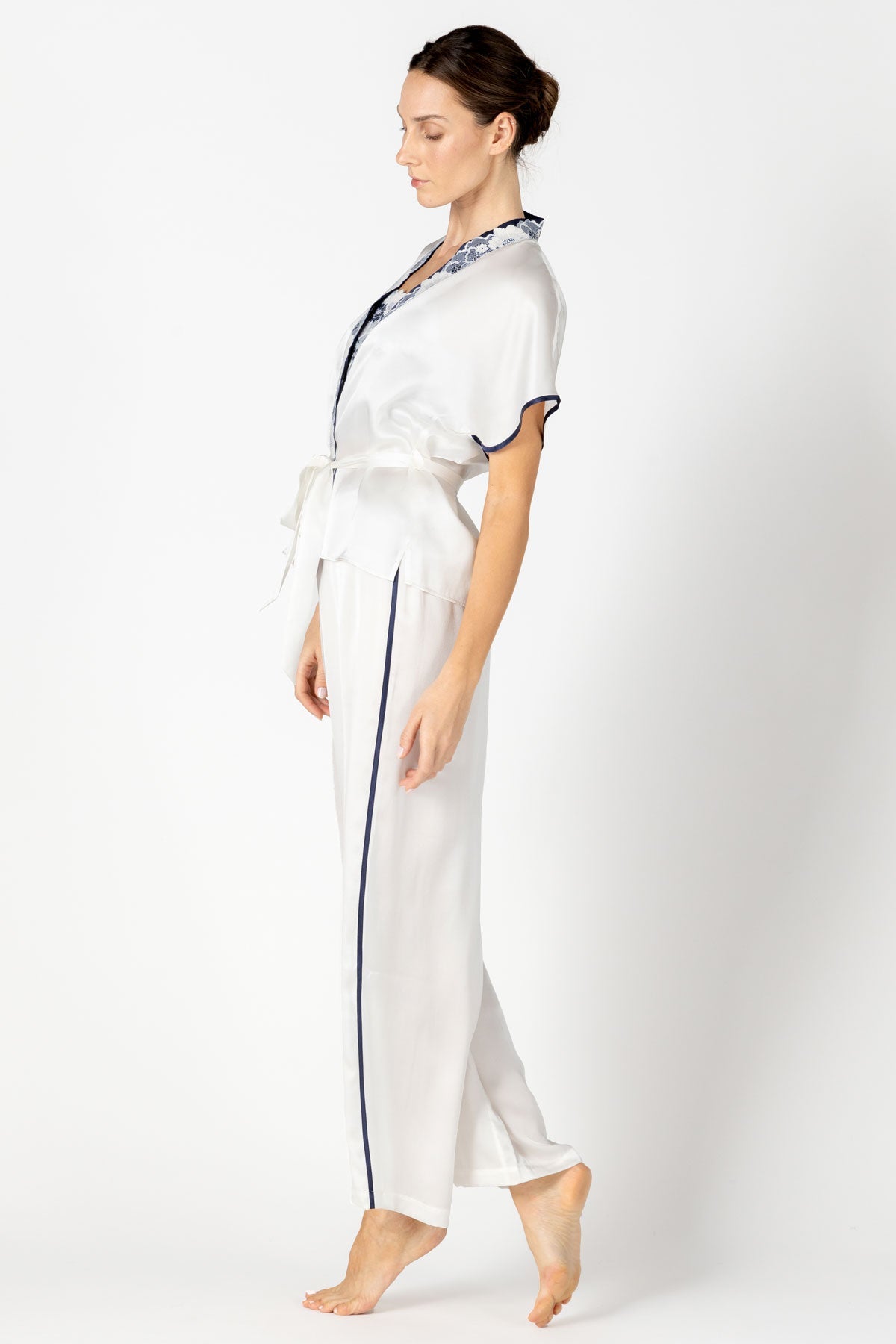 Marisa Charming Silk Kimono Wrap Jacket