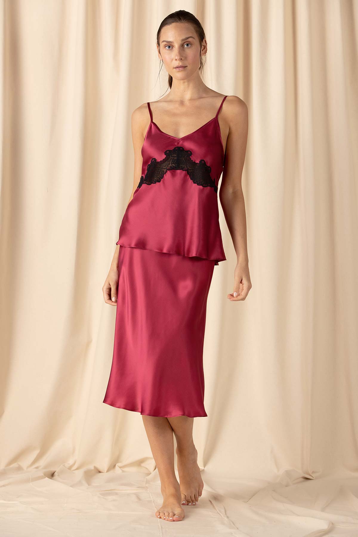 Mischa Fluted Half Slip