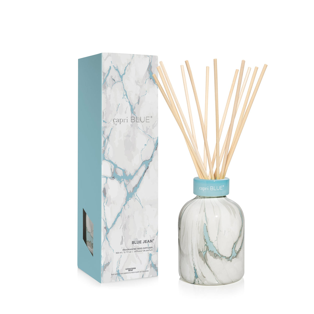 Blue Jean Modern Marble Petite Reed Diffuser