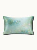 Monet Inspired Premium Silk Pillowcase – Water Lilies Green