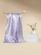 Monet Inspired Premium Silk Pillowcase – Water Lilies Lilac