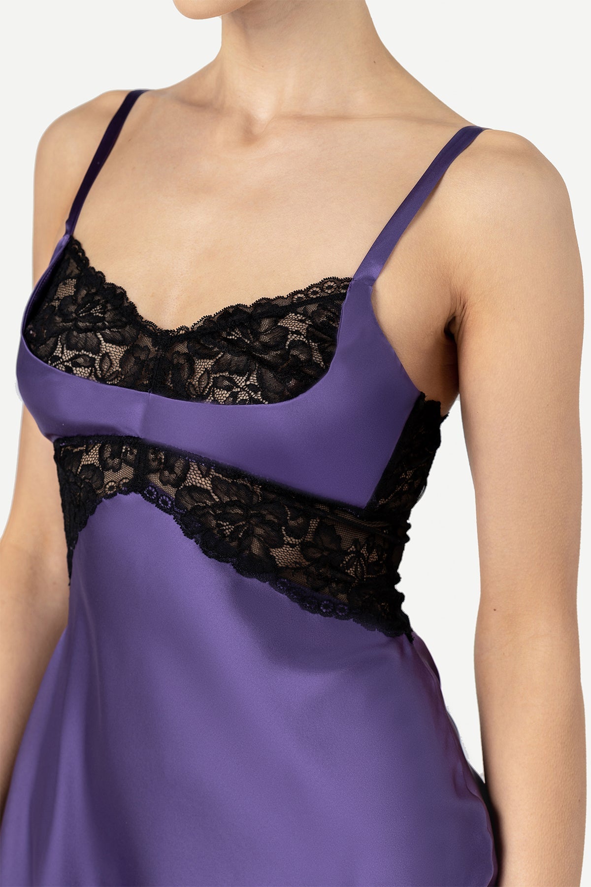 Morgan Cradle Bust Silk Chemise