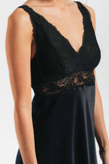 Morgan Iconic Bust-Support Long Silk Gown