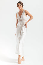 Morgan Iconic Bust-Support Long Silk Gown