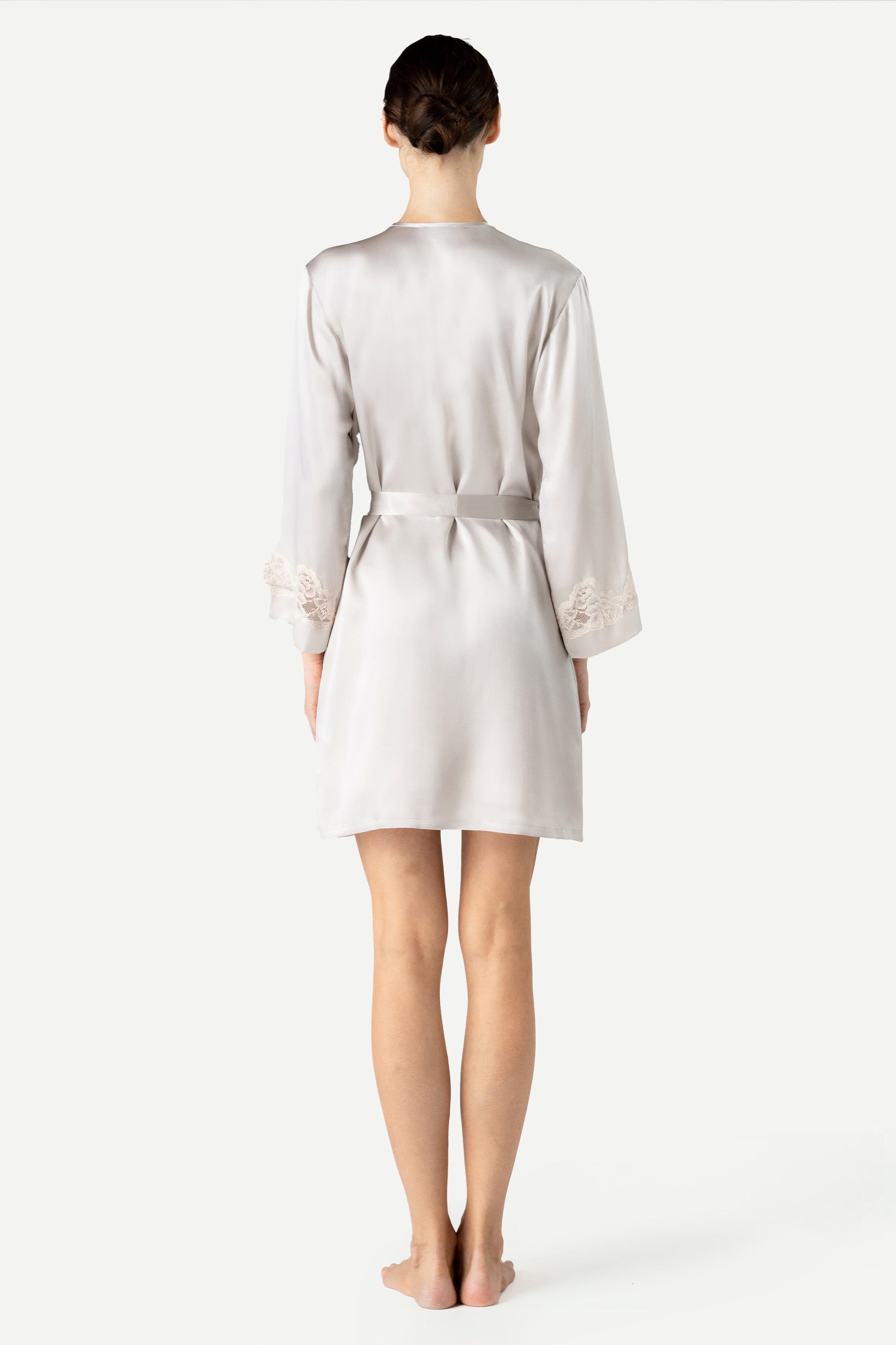 Morgan Iconic Short Silk Robe
