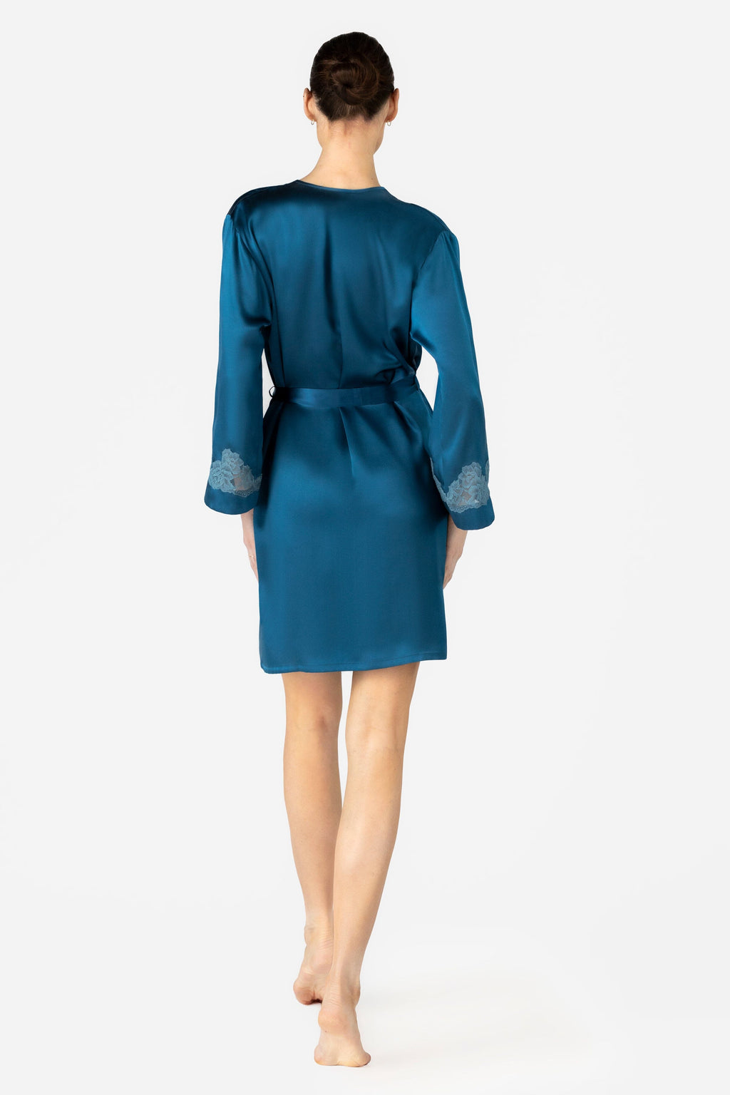 Morgan Iconic Short Silk Robe