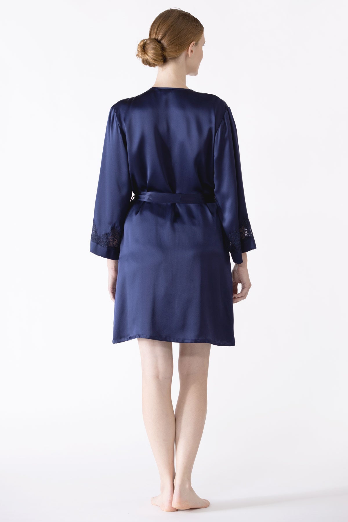 Morgan Iconic Short Silk Robe