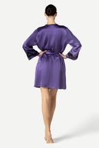 Morgan Iconic Short Silk Robe