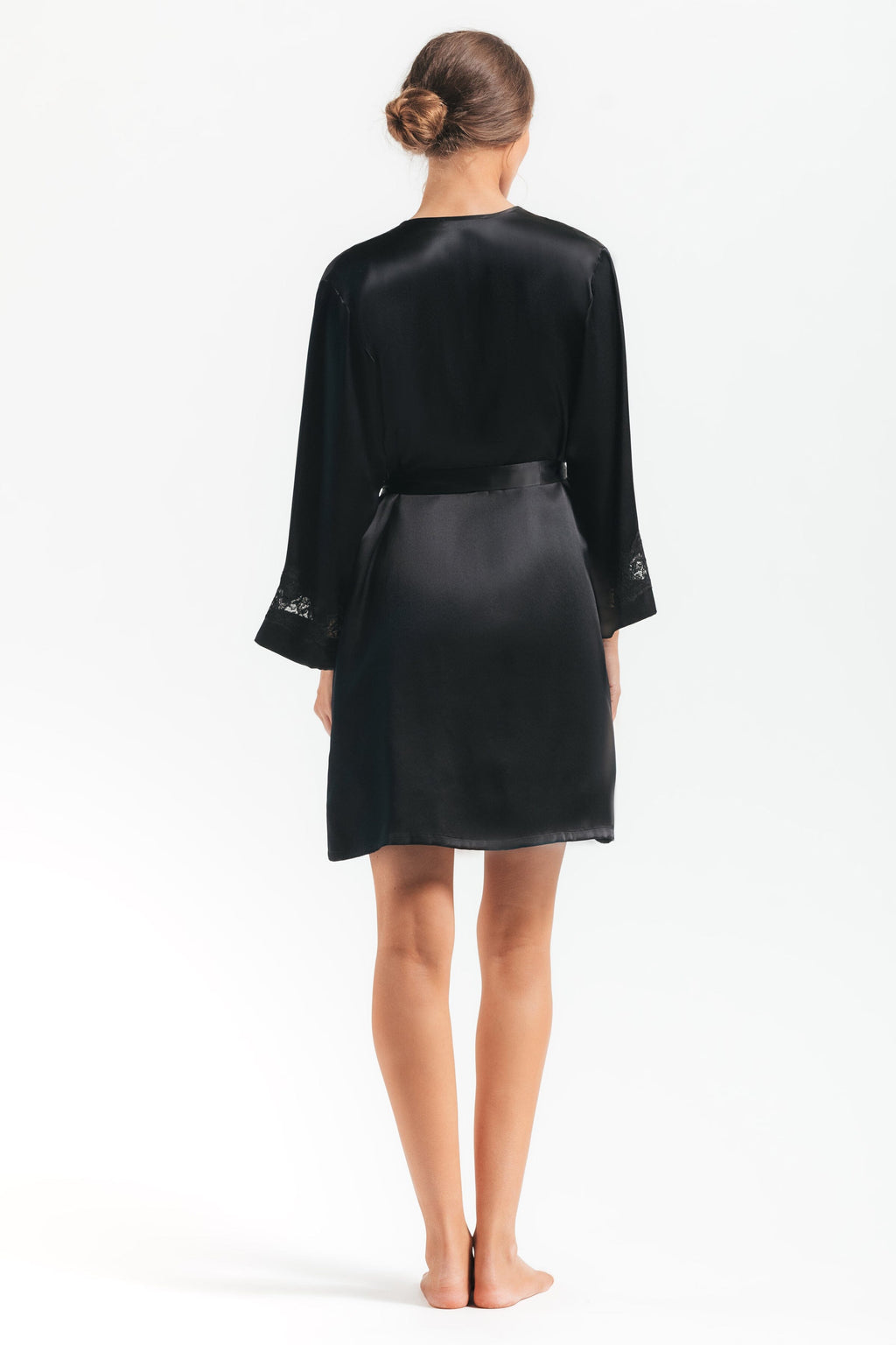 Morgan Iconic Short Silk Robe