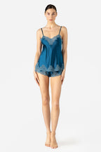 Morgan Lace Spaghetti Silk Camisole