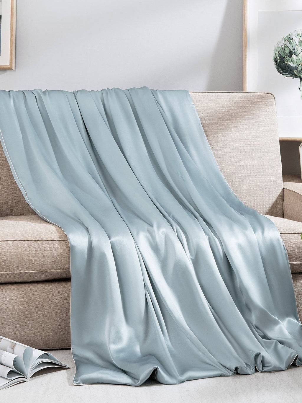 Luxury Mulberry Silk Throw Blanket