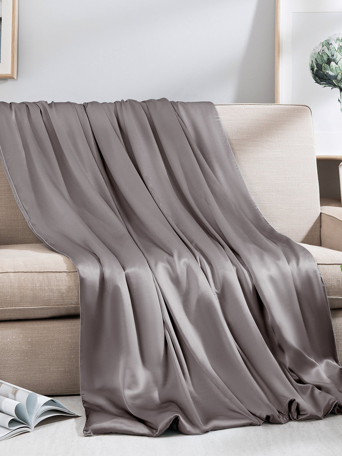 Luxury Mulberry Silk Throw Blanket
