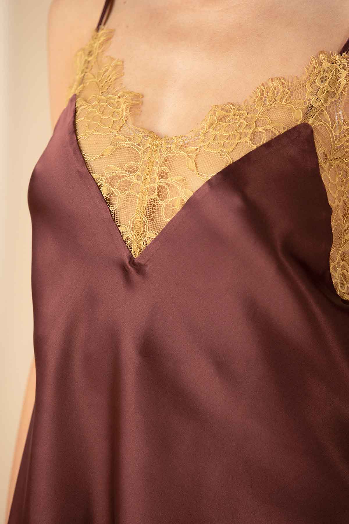 Natasha Deep-V Lace Camisole