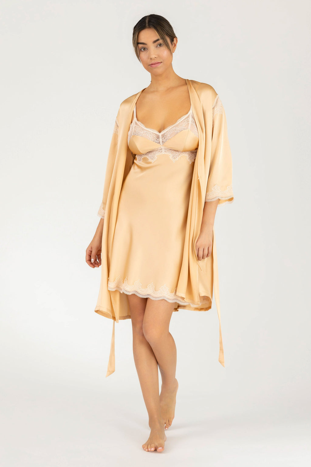 Allegra Soulful Bust-Support Silk Chemise
