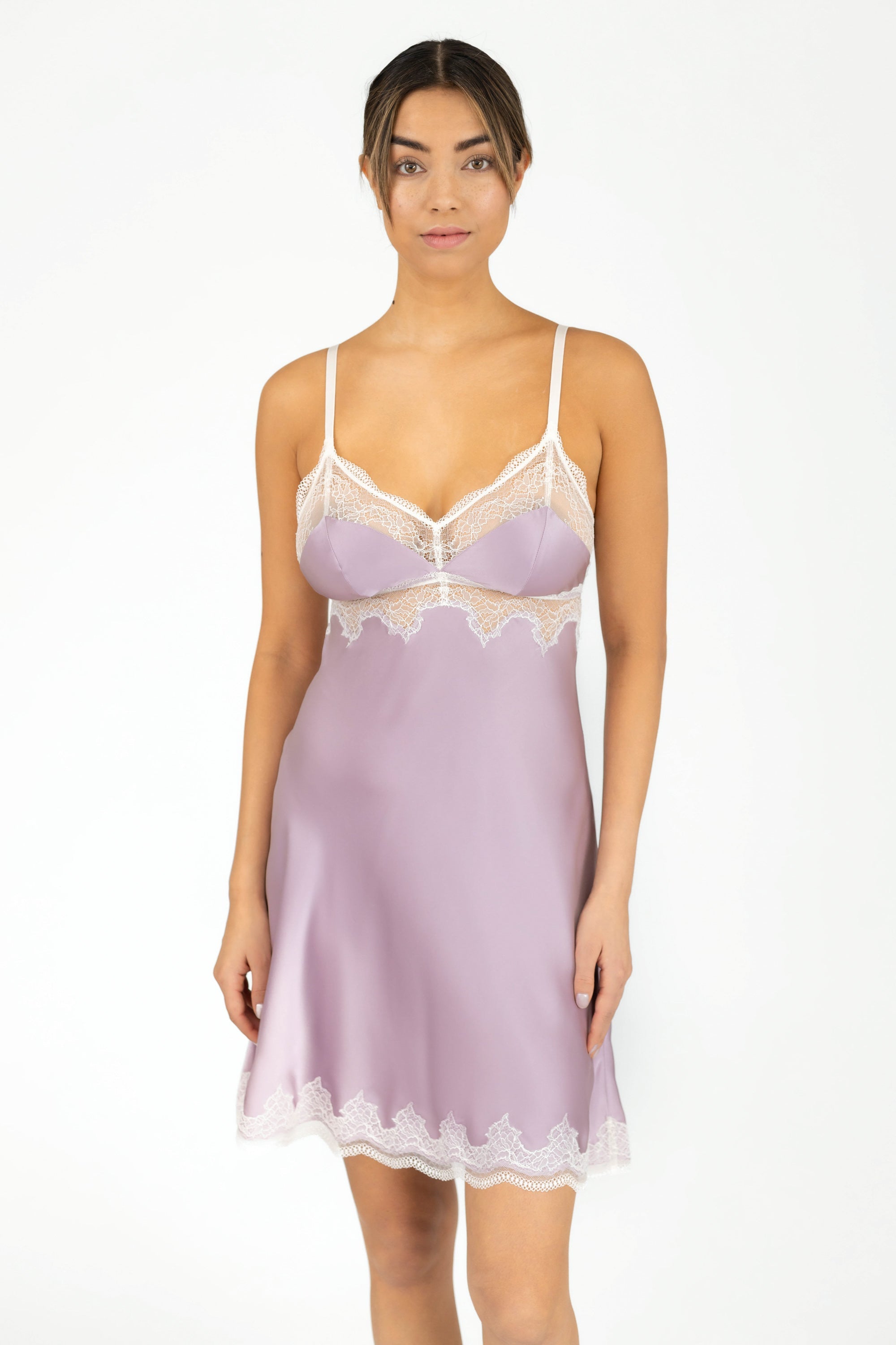 Allegra Soulful Bust-Support Silk Chemise