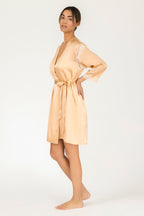 Allegra Soulful Short Silk Robe