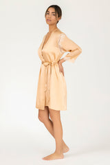 Allegra Soulful Short Silk Robe