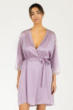Allegra Soulful Short Silk Robe