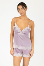 Allegra Soulful Tie-back Silk Cami Set