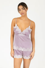 Allegra Soulful Tie-back Silk Cami Set
