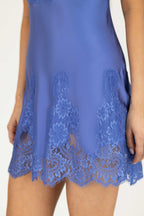 Hailey Love Bust-Support Silk Chemise